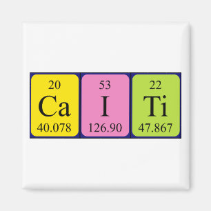 Caïti periodiek tabelnaam magneet