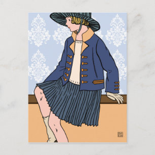 Caitlin in Blue - Briefkaarten