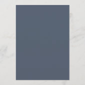 CAITLIN Modern Navy et Gold 5x7" Mangeons le menu (Dos)