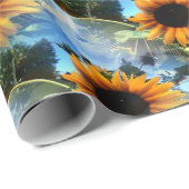 Caitlin's zonnebloemen... cadeaupapier (Rol Hoek)