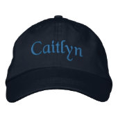 Caitlyn Brodé Baseball Casquette / Casquette Blue (Devant)