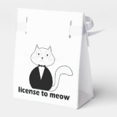 Caixa Cat, License to Meow Bedankdoosjes (Achterkant)