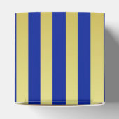 Caja cubo Corona Azul con dorado Bedankdoosjes (Bovenkant)