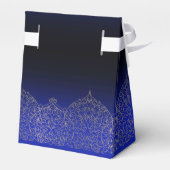 caja para regalo azul con decoración bedankdoosjes (Achterkant)