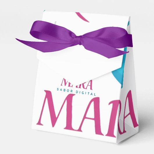 Caja para Regalos: Diseño Digital Mara Bedankdoosjes (Voorkant Zijde)