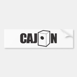 Cajon Bumpersticker
