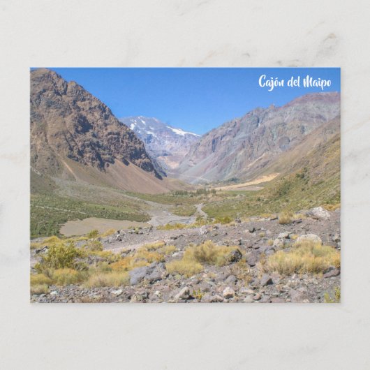 Cajón del Maipo, Chili Briefkaart (Voorkant)