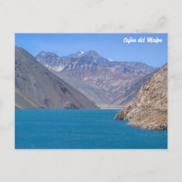 Cajón del Maipo, Embalse El Yeso, Chili Briefkaart