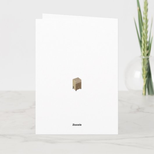 Cajon Drum joyeuse carte d'anniversaire (Dos)