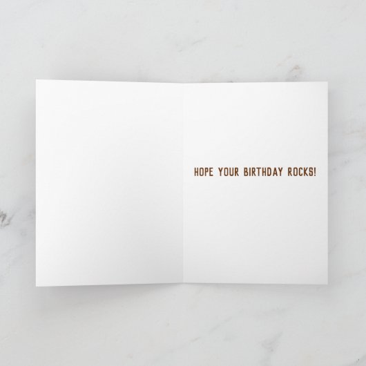 Cajon Drum joyeuse carte d'anniversaire (Intérieur)