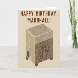 Cajon Drum joyeuse carte d'anniversaire