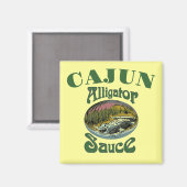 Cajun Alligator Sauce Magnet Magneet (Voorkant / Achterkant)