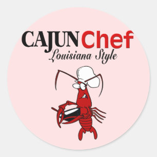 Cajun Chef Ronde Sticker