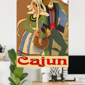 Cajun Couple met Oaks Poster (Thuiskantoor)