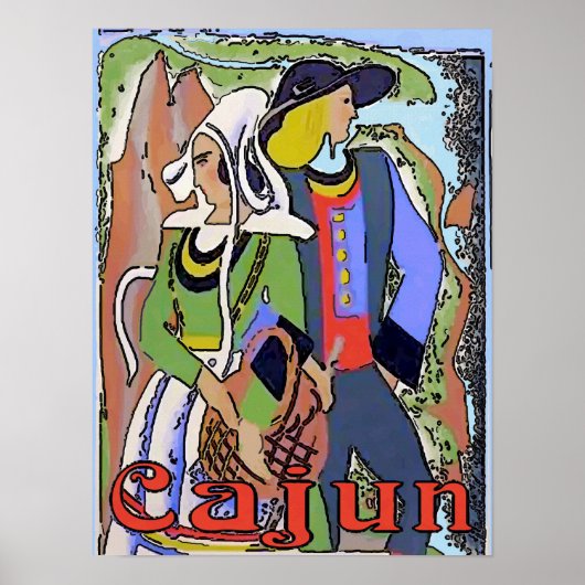 Cajun Couple Poster (Voorkant)