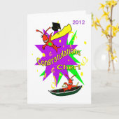 Cajun Crawfish Congratulations Cher Graduation Kaart (Gele Bloem)