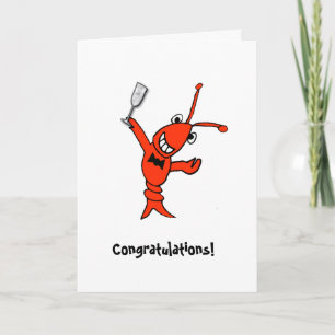 Cajun Crawfish/Kreeft gepersonaliseerd Kaart