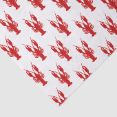 Cajun Crawfish Silhouette Tissuepapier (Detail)