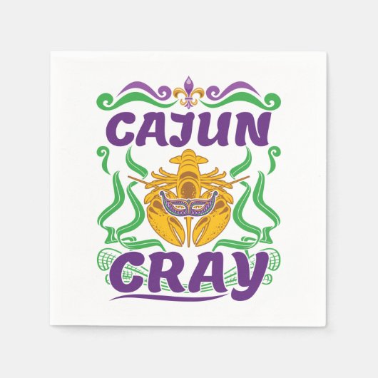 Cajun Cray Crawfish Boil Louisiana New Orleans Servet (Voorkant)