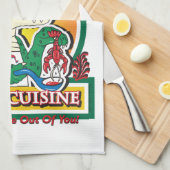 Cajun Creole Mardi Gras Crocodile Theedoek (Quarter Fold)