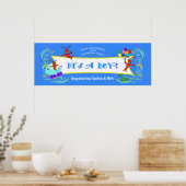 Cajun Critters Baby Boy Banner Poster (Keuken)