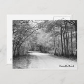 Cajun Dirt Road briefkaart (Voorkant / Achterkant)