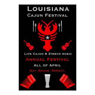 Cajun Festiva Promotion Perfect Poster