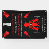 Cajun Festival Event Promotion Spandoek (Horizontaal)