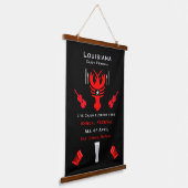 Cajun Festival Promotion Hangend Wandkleed (Gebogen)