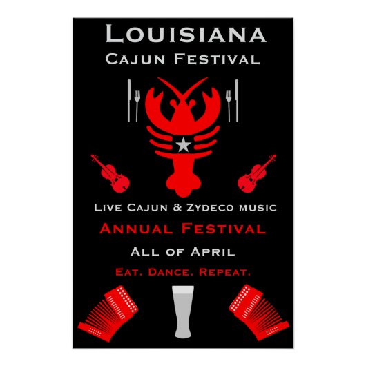 Cajun Festival Promotion Perfect Poster (Voorkant)