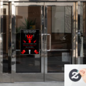 Cajun Festival Promotion Raamsticker (Kantoordeur)