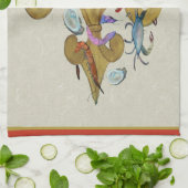 Cajun Fleur de lis serviettes de cuisine de l'art (Plié)