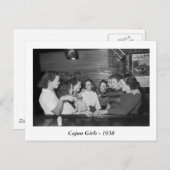 Cajun Girls, 1938 Briefkaart (Voorkant / Achterkant)