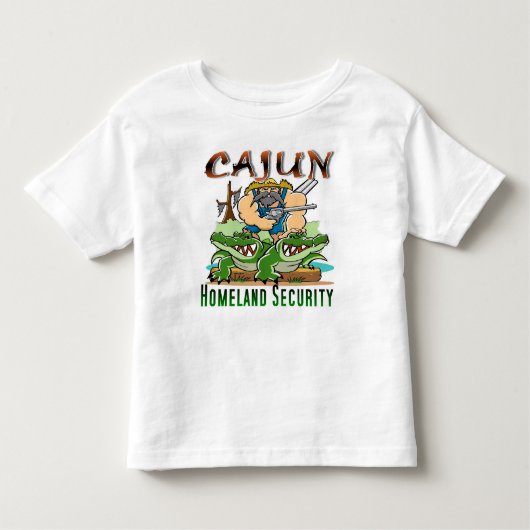 Cajun Homeland Security Kinder Shirts (Voorkant)