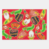 Cajun Kerstkoekje Inpakpapier Vel (Voorkant)