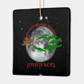 Cajun Kerstmis Keramisch Ornament (Links)