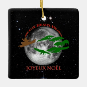 Cajun Kerstmis Keramisch Ornament