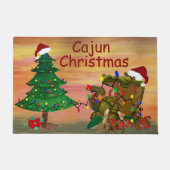 Cajun Kerstmis op bayou Deurmat (Voorkant)