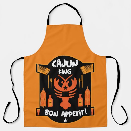 Cajun King van Louisiana Schort (Voorkant)