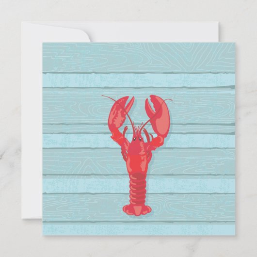 Cajun kreeft Boil Party uitnodiging (Achterkant)