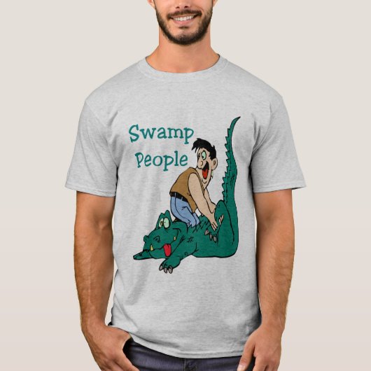 Cajun Massage, Alligator, Moeras Mensen T-shirt (Voorkant)