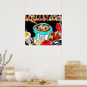CAJUN PICNIC ART POSTER (Keuken)