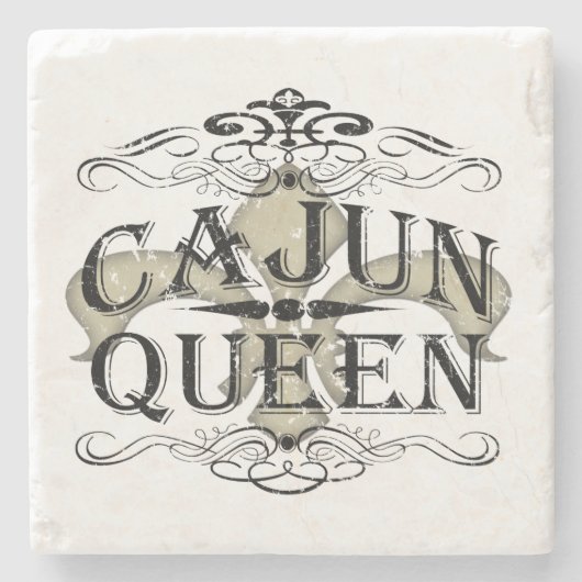 Cajun Queen Stenen Onderzetter (Voorkant)