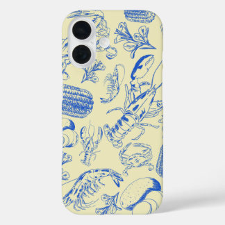 Cajun Seafood Boil – Zuidelijke Kust Food Art iPhone 16 Hoesje