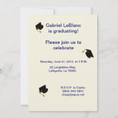 Cajun ThMED Afstuderen Invitation Kaart (Achterkant)