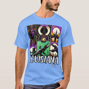 Cajun Twilight Louisianas Bayou Amerikaanse Vintag T-shirt