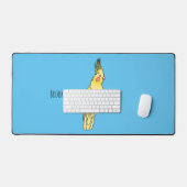 Cakatielvogelafbeelding cartoon bureaumat (Keyboard & Muis)