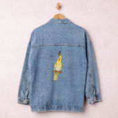 Cakatielvogelafbeelding cartoon denim jacket (Hangar)