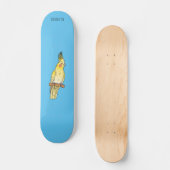 Cakatielvogelafbeelding cartoon skateboard (Voorkant)