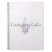 Cake aquarel   notitieboek (Voorkant)
